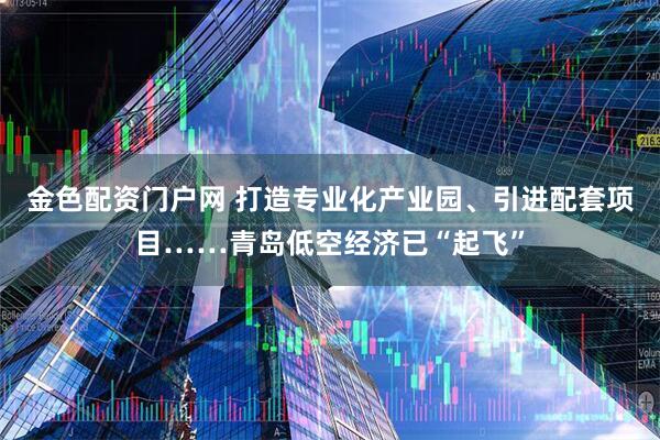 金色配资门户网 打造专业化产业园、引进配套项目……青岛低空经济已“起飞”